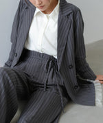 【スリーピース対応】ハイウエストリボン付きストレートパンツ【入卒にもおすすめ】