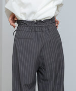 【スリーピース対応】ハイウエストリボン付きストレートパンツ【入卒にもおすすめ】