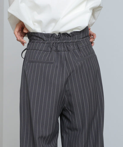 【スリーピース対応】ハイウエストリボン付きストレートパンツ【入卒にもおすすめ】