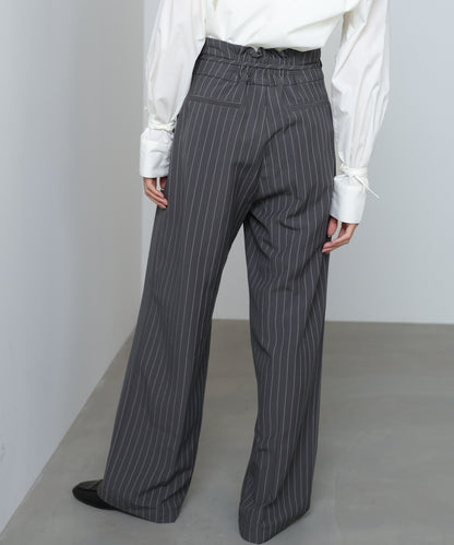 【スリーピース対応】ハイウエストリボン付きストレートパンツ【入卒にもおすすめ】