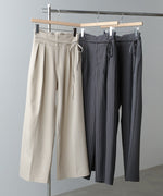 【スリーピース対応】ハイウエストリボン付きストレートパンツ【入卒にもおすすめ】