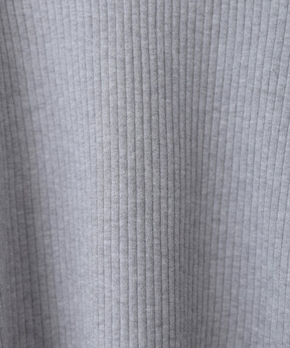 【2026SS】袖配色クルーネックリブニットトップス