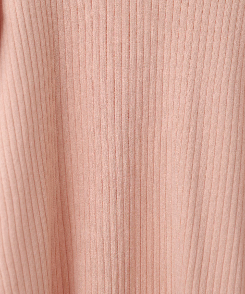 【2026SS】袖配色クルーネックリブニットトップス