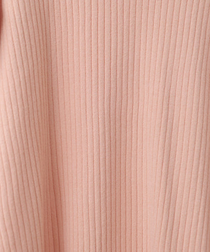 【2026SS】袖配色クルーネックリブニットトップス