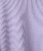 【2026SS】袖配色クルーネックリブニットトップス