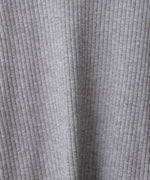 【2026SS】袖ボタンハイネックリブニットトップス