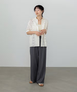 【セットアップ対応】パッチワークレースシャツ