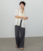 【セットアップ対応】パッチワークレースシャツ