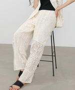 【サイズ展開あり】パッチワークレースパンツ