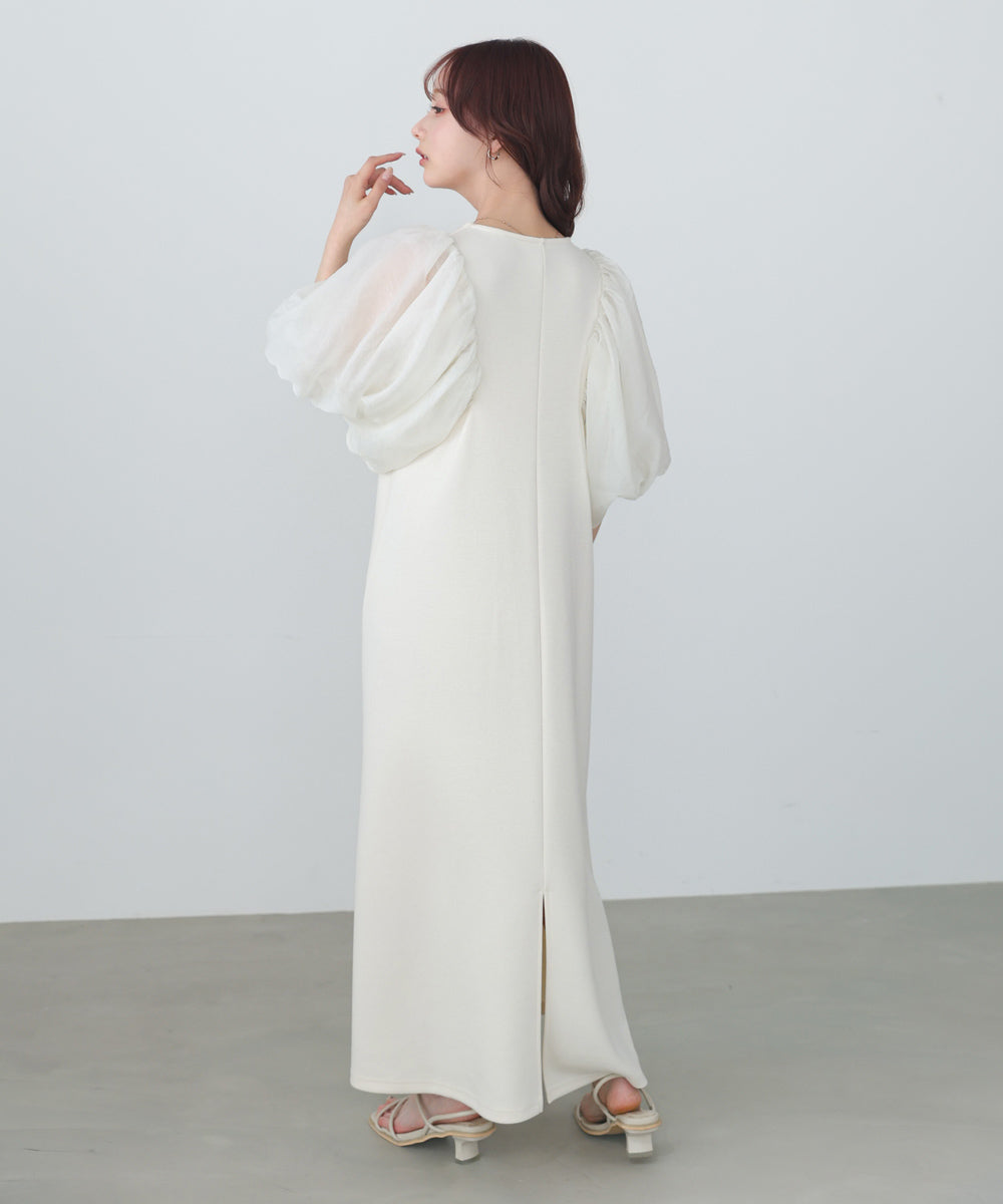 【選べるサイズ展開】袖ボリュームポンチワンピース