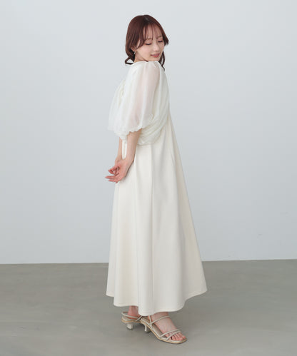 【選べるサイズ展開】袖ボリュームポンチワンピース