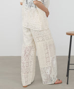 【サイズ展開あり】パッチワークレースパンツ