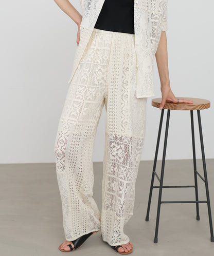 【サイズ展開あり】パッチワークレースパンツ