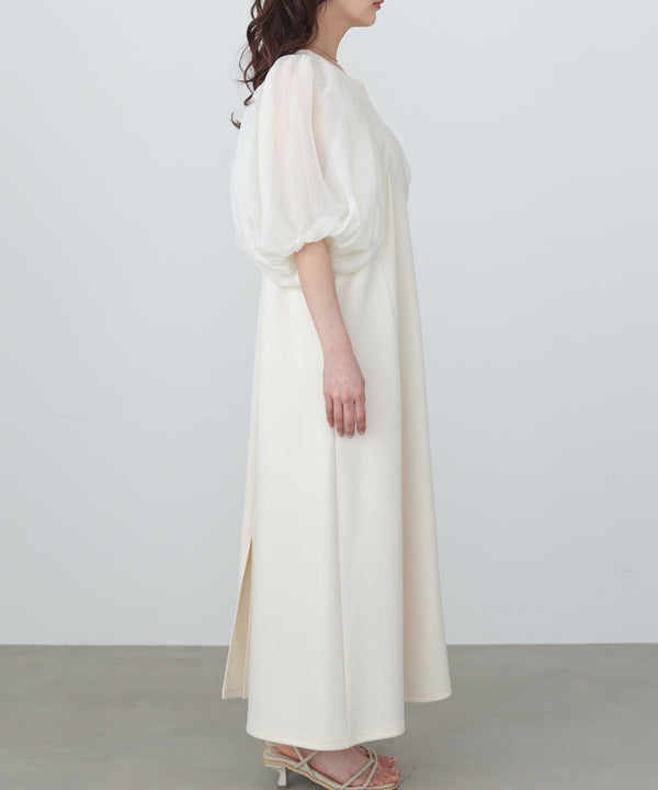 【選べるサイズ展開】袖ボリュームポンチワンピース