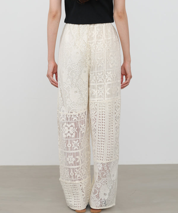 【サイズ展開あり】パッチワークレースパンツ