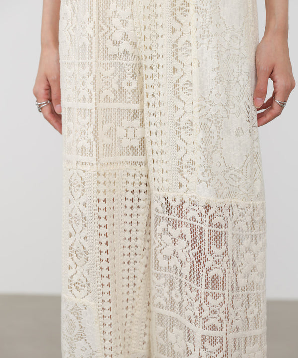 【サイズ展開あり】パッチワークレースパンツ