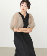 【選べるサイズ展開】袖ボリュームポンチワンピース