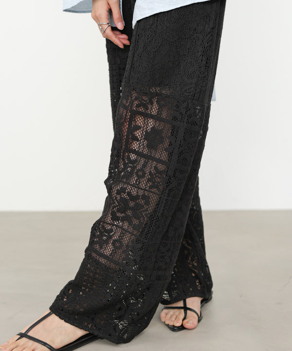 【サイズ展開あり】パッチワークレースパンツ