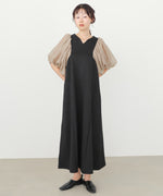 【選べるサイズ展開】袖ボリュームポンチワンピース