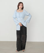 【サイズ展開あり】パッチワークレースパンツ