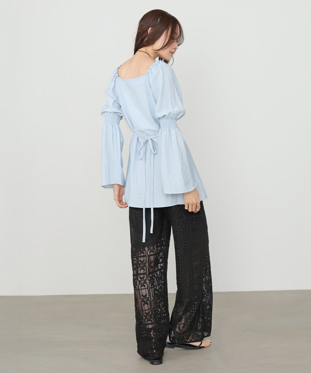 【サイズ展開あり】パッチワークレースパンツ