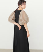 【選べるサイズ展開】袖ボリュームポンチワンピース