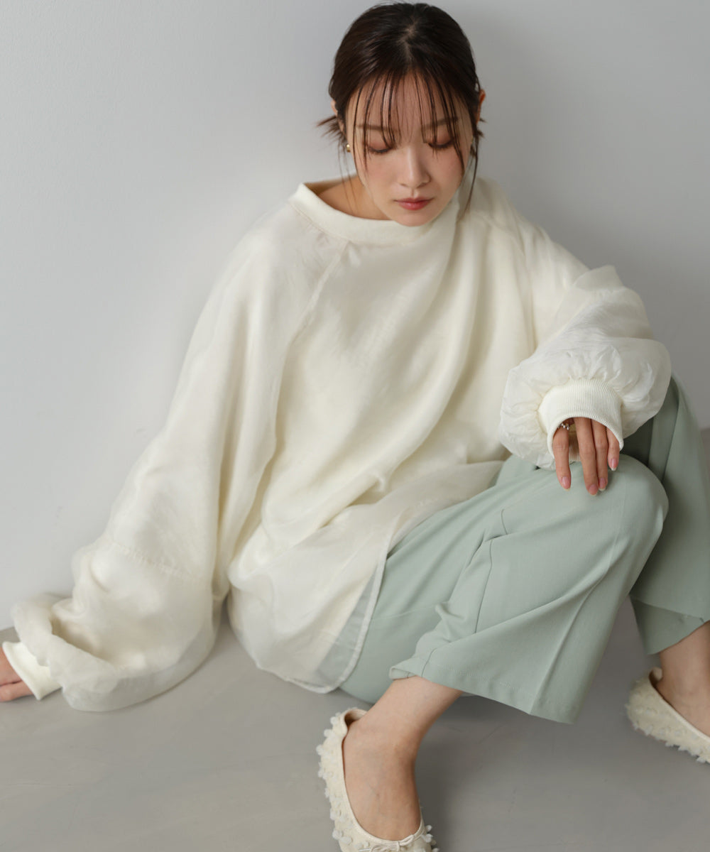 【2026SS】シアーレイヤード裏毛スウェット