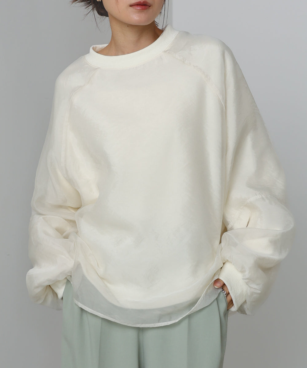 【2026SS】シアーレイヤード裏毛スウェット