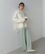 シアーレイヤード裏毛スウェット