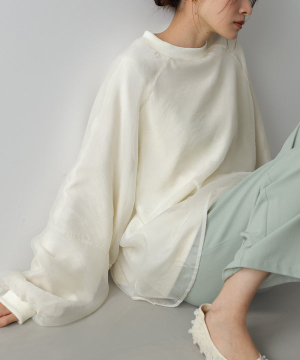 【2026SS】シアーレイヤード裏毛スウェット