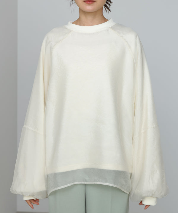 【2026SS】シアーレイヤード裏毛スウェット