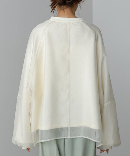 シアーレイヤード裏毛スウェット