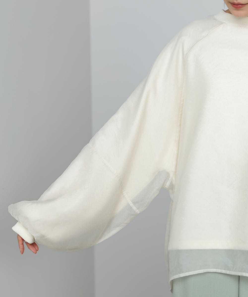 【2026SS】シアーレイヤード裏毛スウェット
