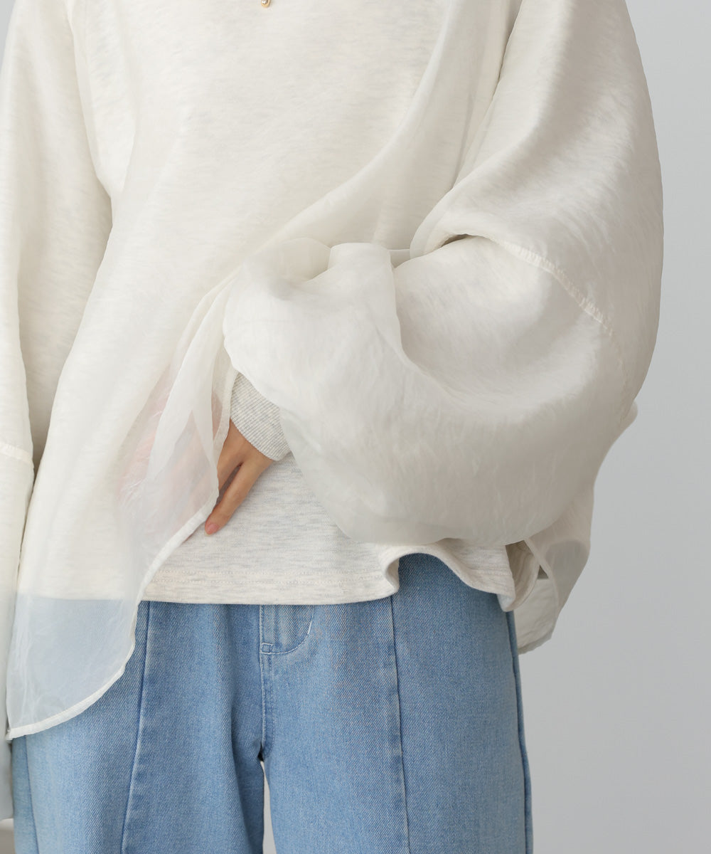 【2026SS】シアーレイヤード裏毛スウェット