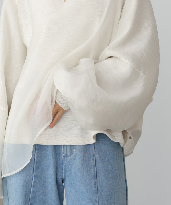 【2026SS】シアーレイヤード裏毛スウェット