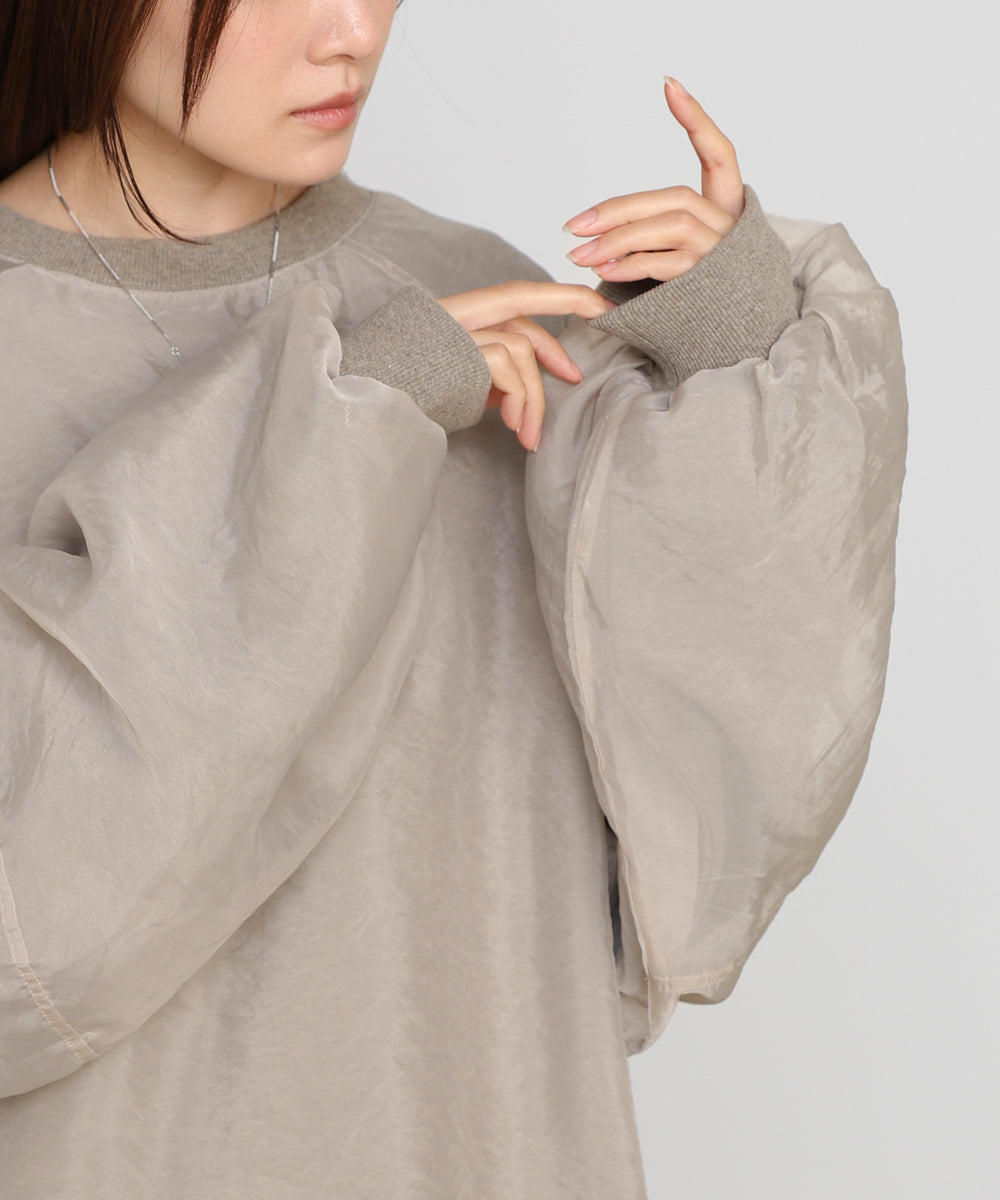 【2026SS】シアーレイヤード裏毛スウェット