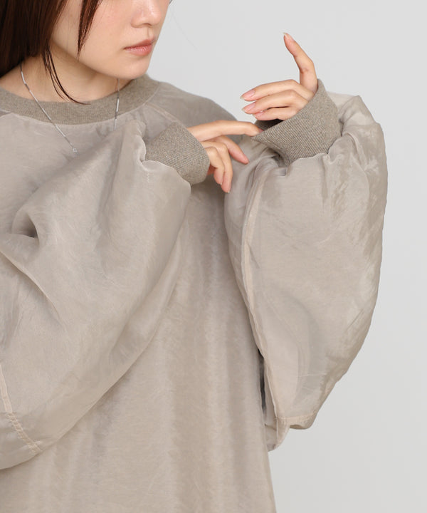 【2026SS】シアーレイヤード裏毛スウェット