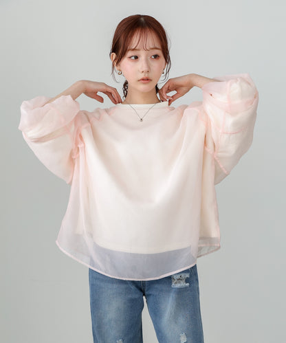 【2026SS】シアーレイヤード裏毛スウェット