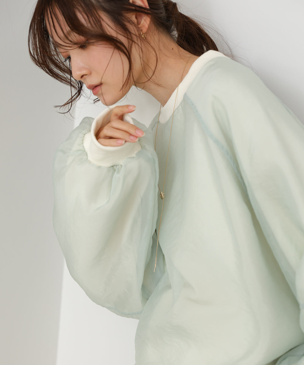 【2026SS】シアーレイヤード裏毛スウェット