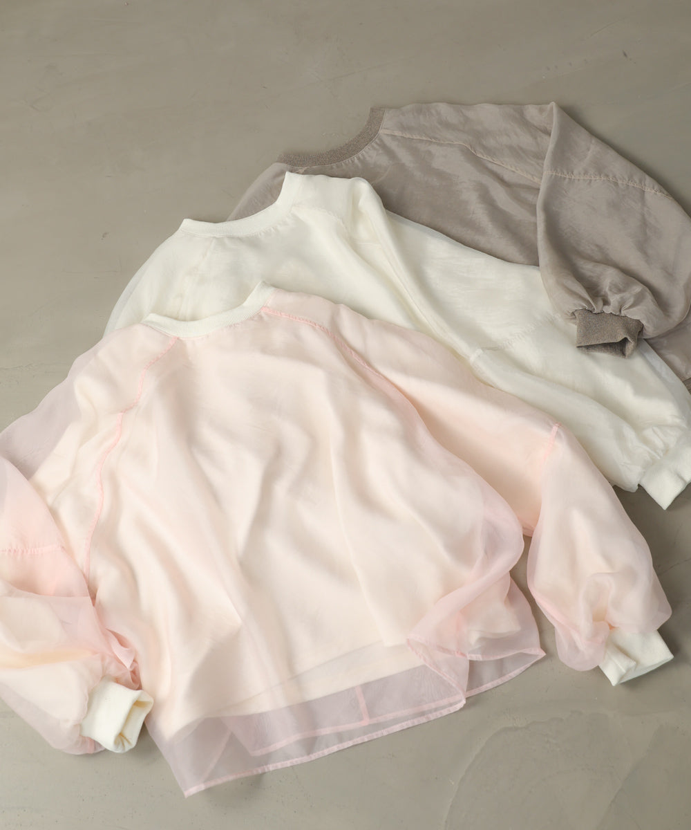 【2026SS】シアーレイヤード裏毛スウェット