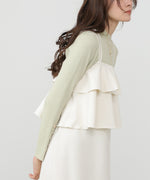 【選べるサイズ/イージーケア】ティアードキャミワンピース【イージージョーゼットシリーズ】