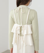 【選べるサイズ/イージーケア】ティアードキャミワンピース【イージージョーゼットシリーズ】