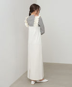 【選べるサイズ/イージーケア】ショルダーギャザーワンピース【イージージョーゼットシリーズ】