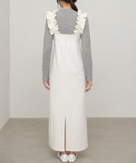 【選べるサイズ/イージーケア】ショルダーギャザーワンピース【イージージョーゼットシリーズ】