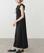 【選べるサイズ/イージーケア】ショルダーギャザーワンピース【イージージョーゼットシリーズ】