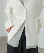 【2026SS】配色レイヤードニットカーディガン