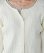 【2026SS】配色レイヤードニットカーディガン