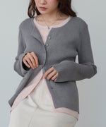 【2026SS】配色レイヤードニットカーディガン