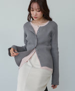 【2026SS】配色レイヤードニットカーディガン