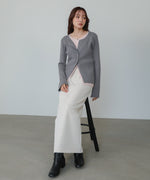 【2026SS】配色レイヤードニットカーディガン